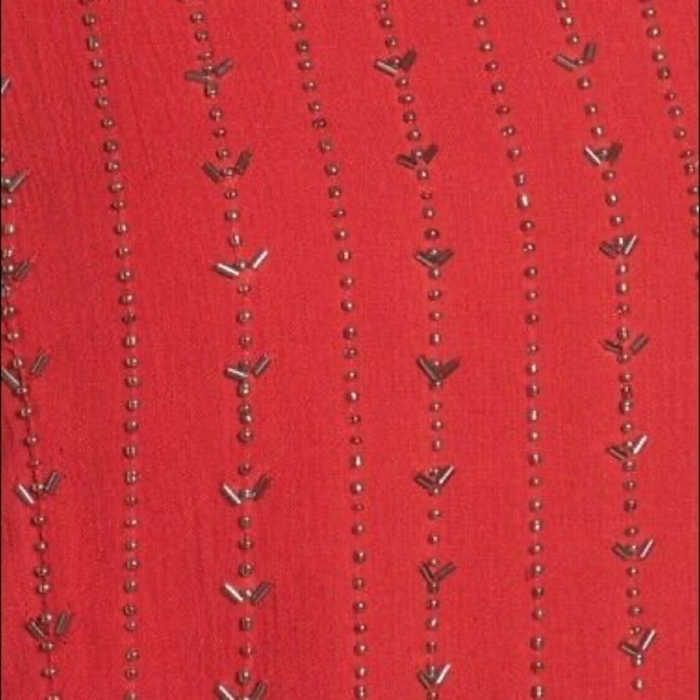 Lost + Wander Rouge Beaded Swing Dress Red NWT - Picture 9 of 11